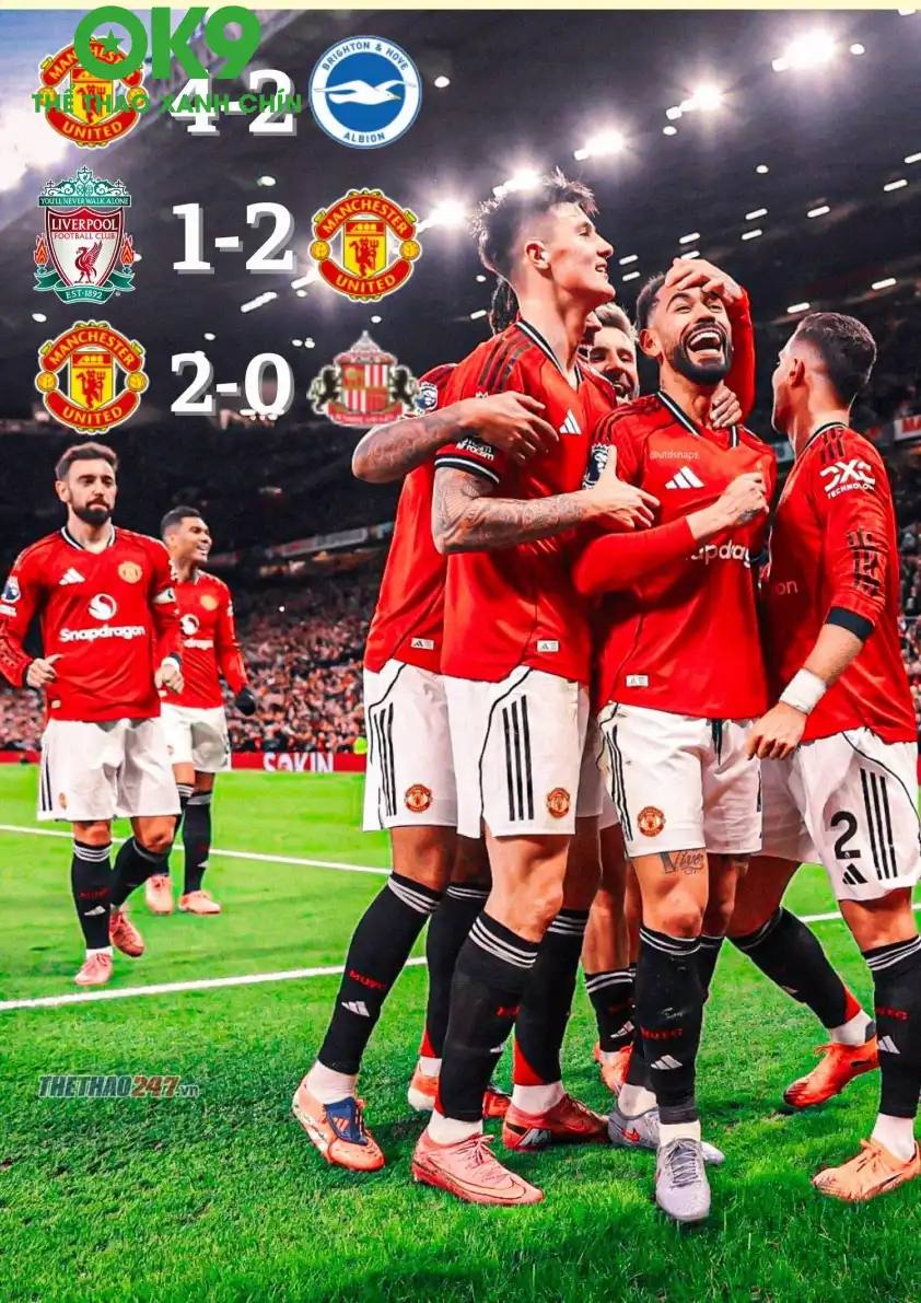 Man Utd đang có phong độ cao tại Ngoại hạng Anh.